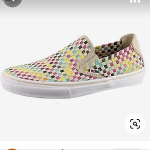Bob's by Skechers Colorful Woven Slip-On Sneaker New Size 7